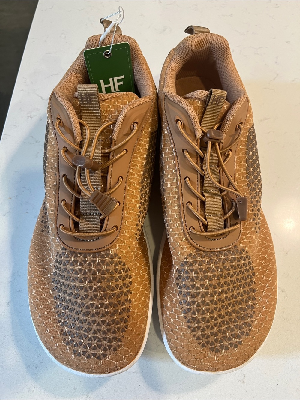 Men's Hike Footwear Tan Casual Knit Sneakers NET